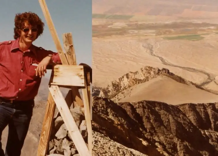 Frank Farnsworth at the Opal mine near Spencer, Idaho in the seventies
